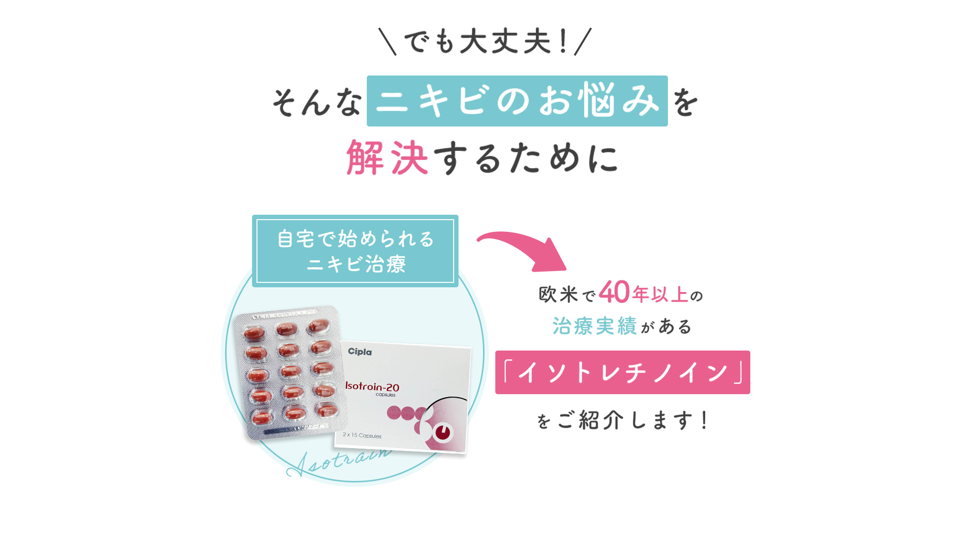 ニキビのお悩みを解決するために自宅で始められるニキビ改善策を紹介します